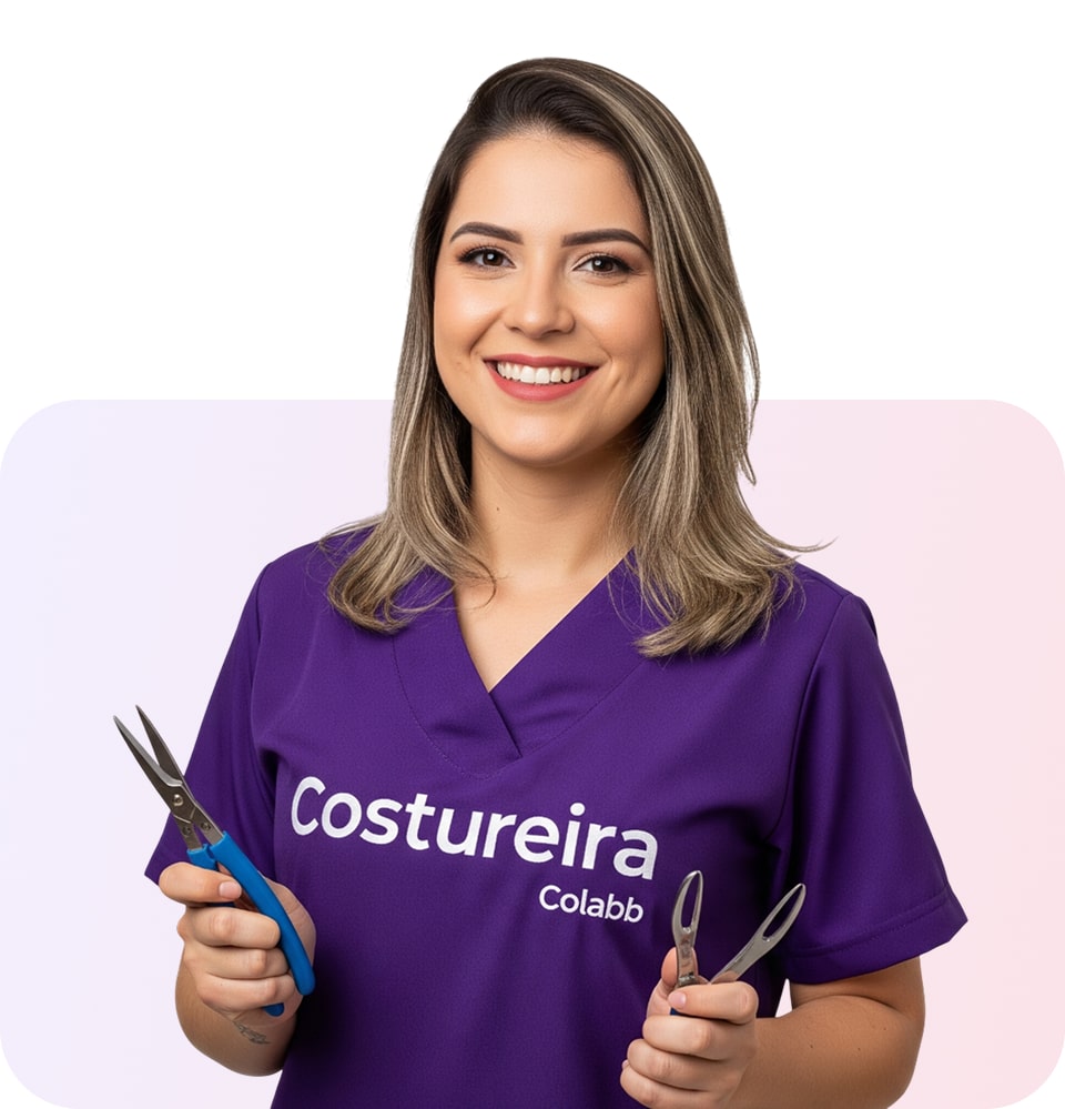Costureira, ajuste de roupas ou estilista