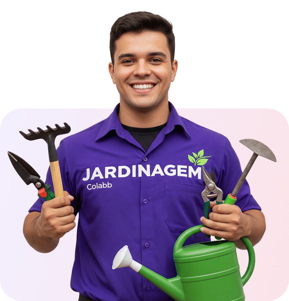 Jardinagem ou poda de árvores e grama