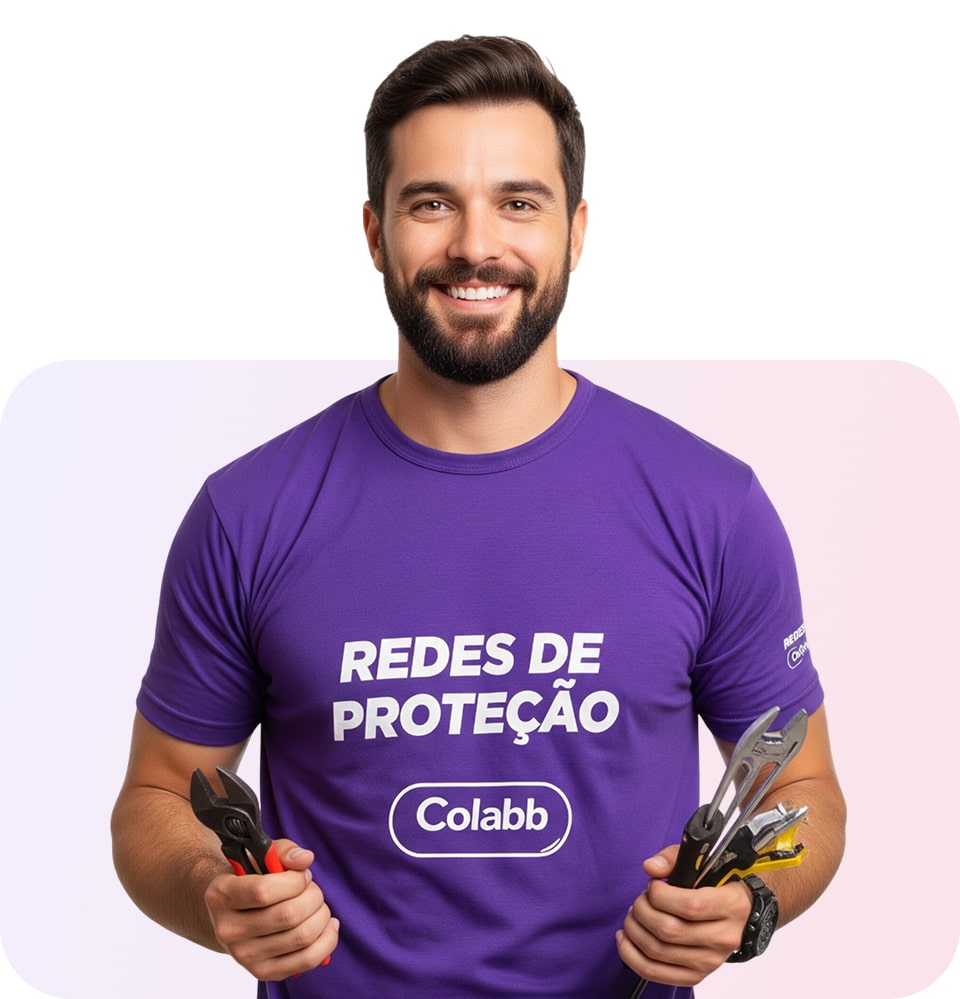 Rede de proteção para janelas